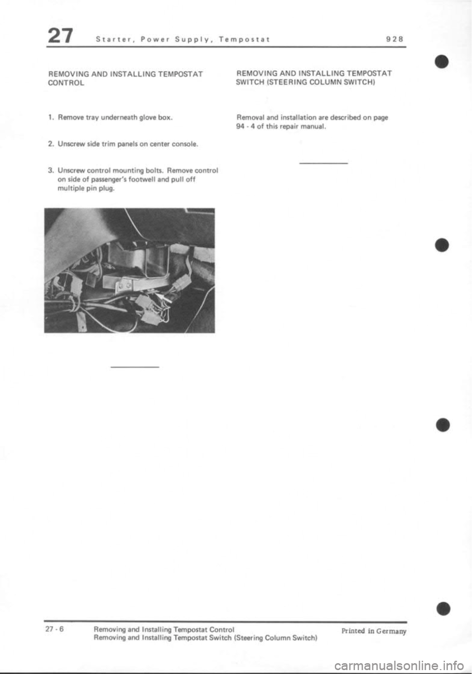 PORSCHE 928 1995  Service Repair Manual 