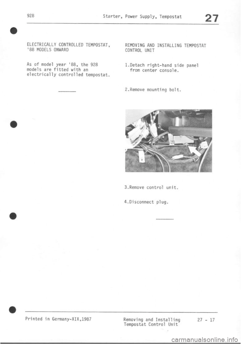 PORSCHE 928 1995  Service Repair Manual 