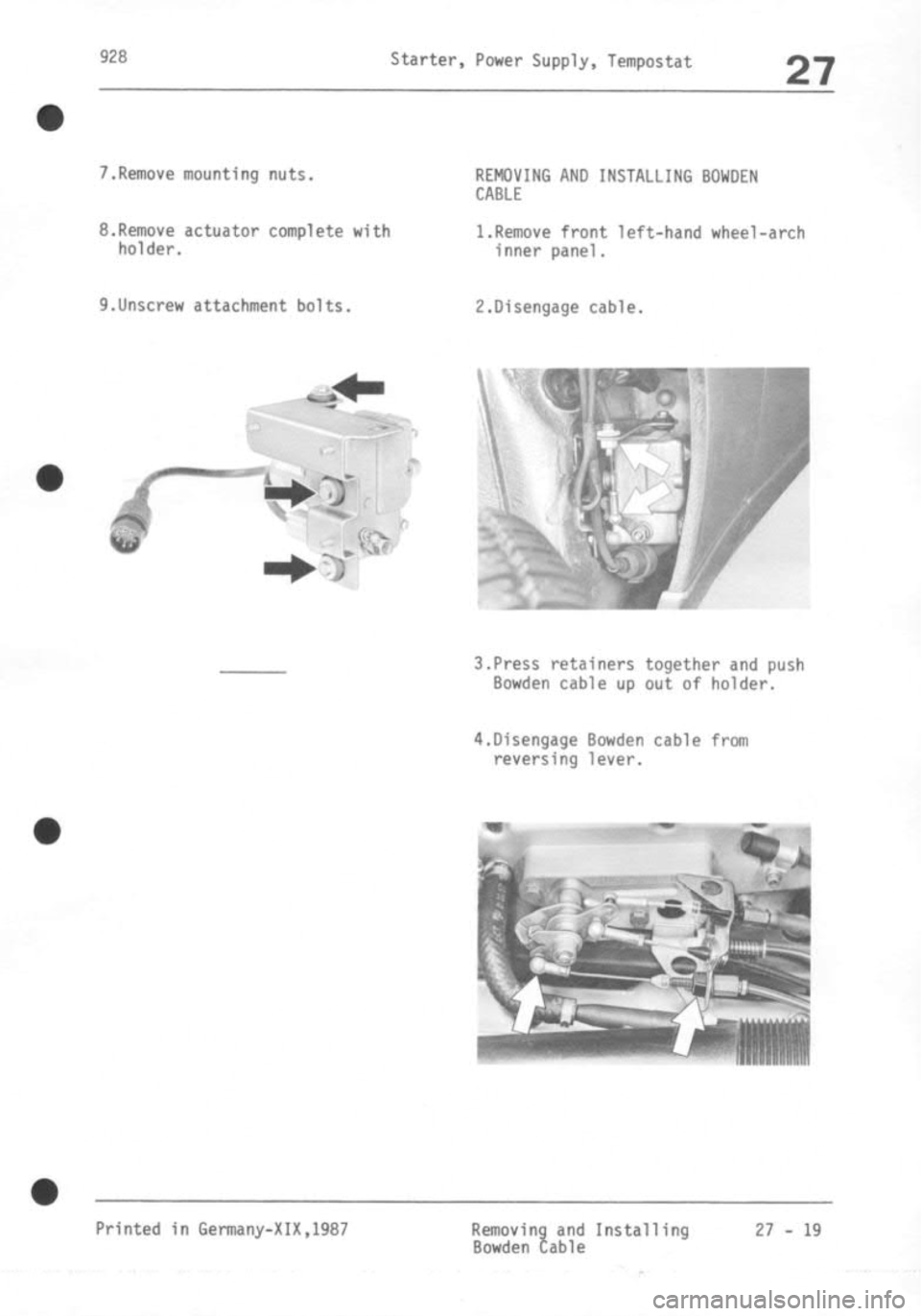 PORSCHE 928 1995  Service Repair Manual 
