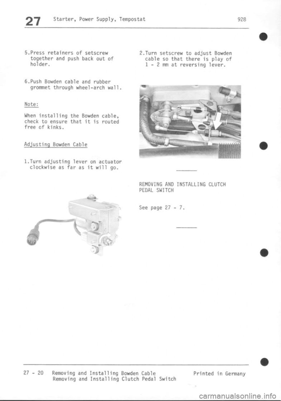 PORSCHE 928 1995  Service Repair Manual 