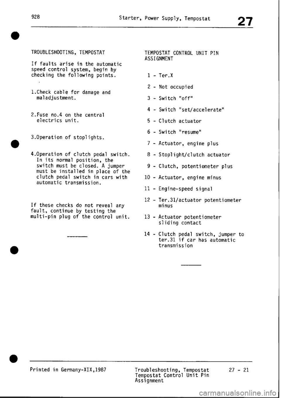 PORSCHE 928 1995  Service Repair Manual 