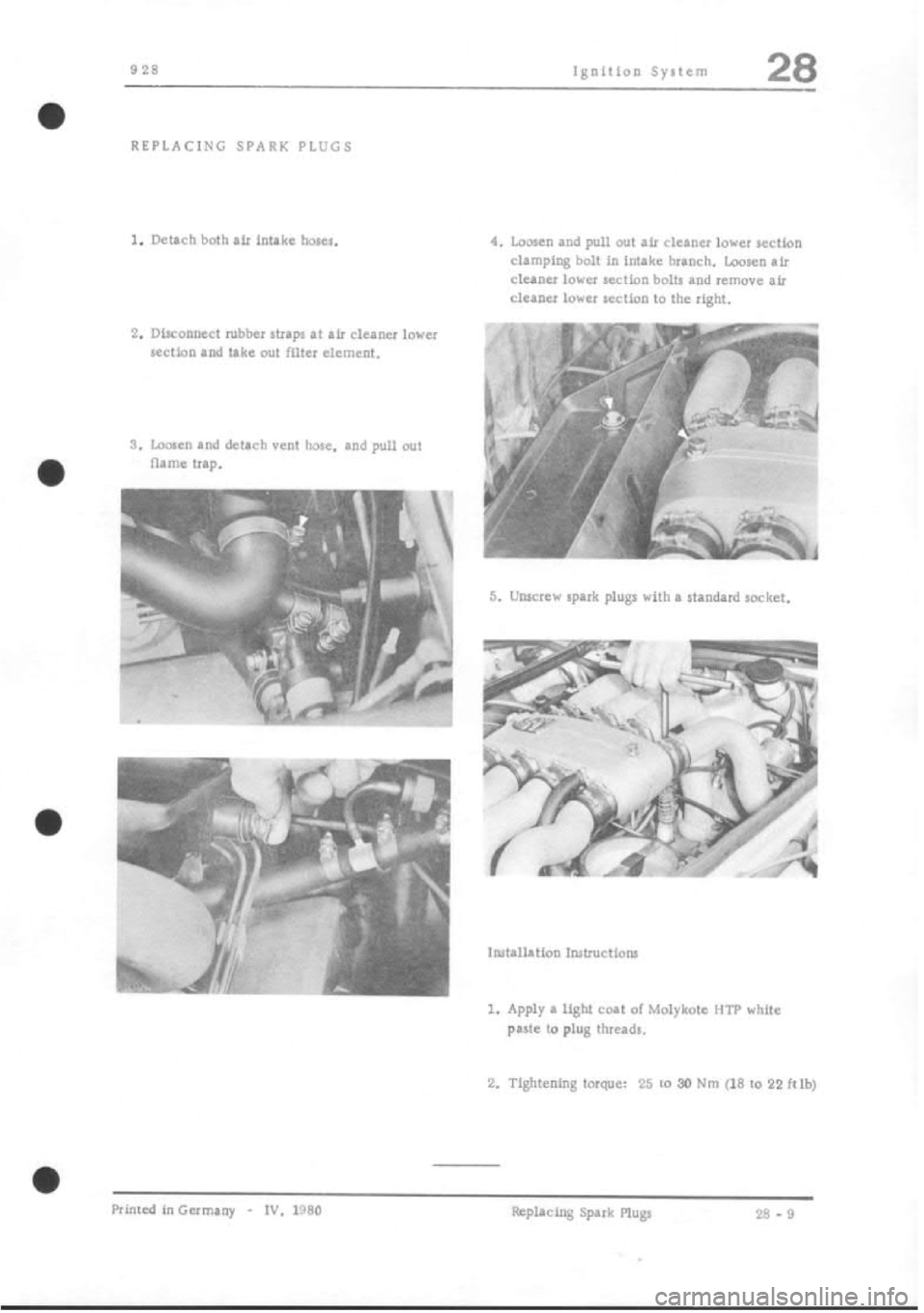 PORSCHE 928 1995  Service Repair Manual 
