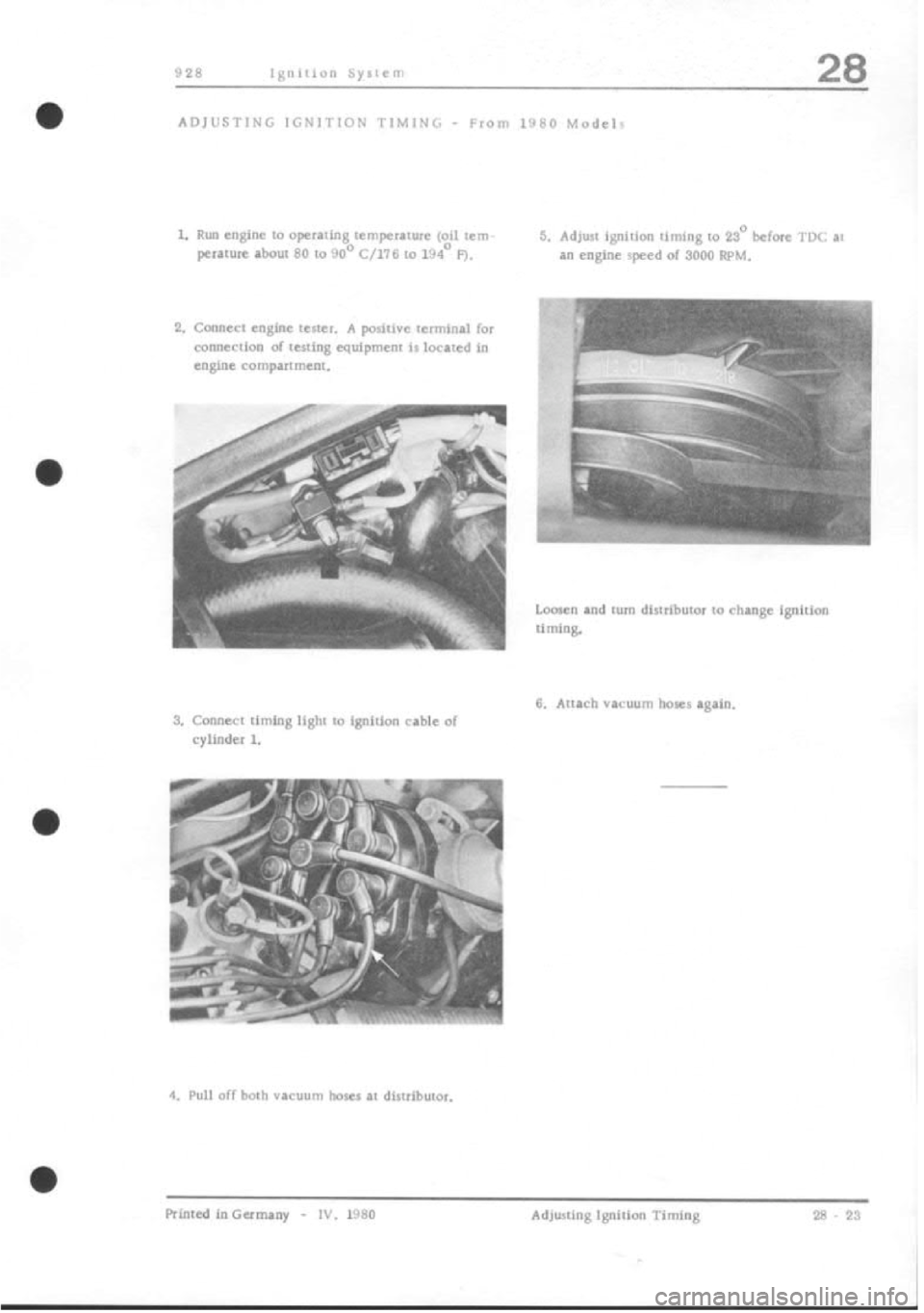 PORSCHE 928 1995  Service Repair Manual 