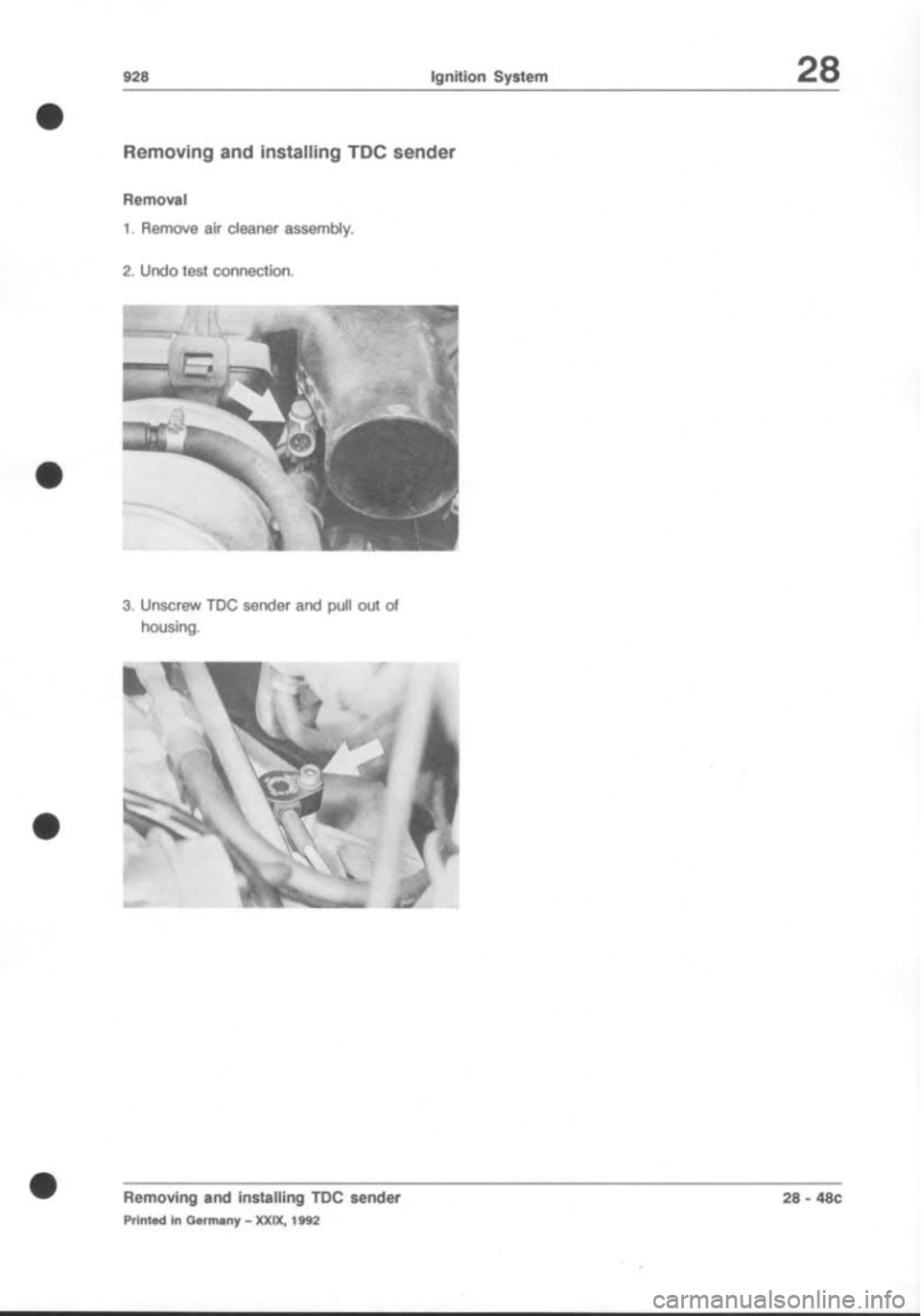 PORSCHE 928 1995  Service Repair Manual 