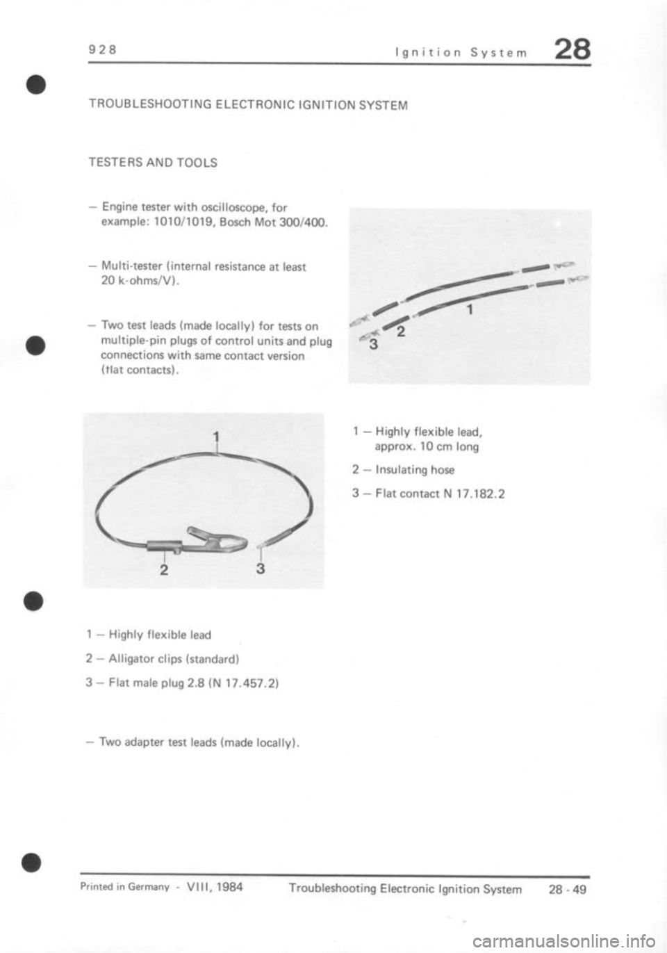 PORSCHE 928 1995  Service Repair Manual 