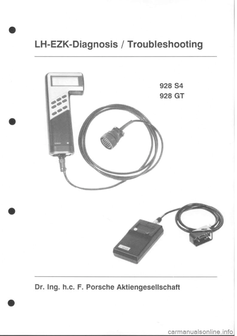 PORSCHE 928 1995  Service Repair Manual 