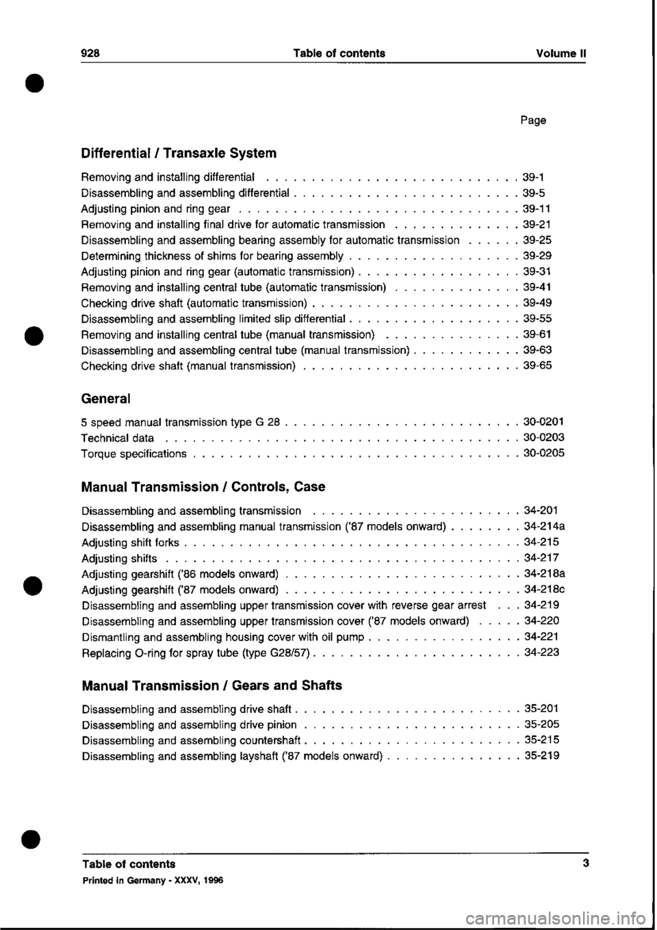 PORSCHE 928 1995  Service Repair Manual 