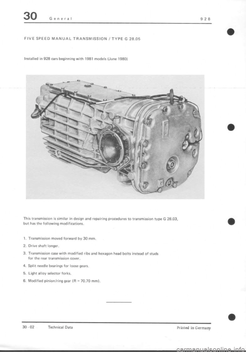 PORSCHE 928 1995  Service Repair Manual 