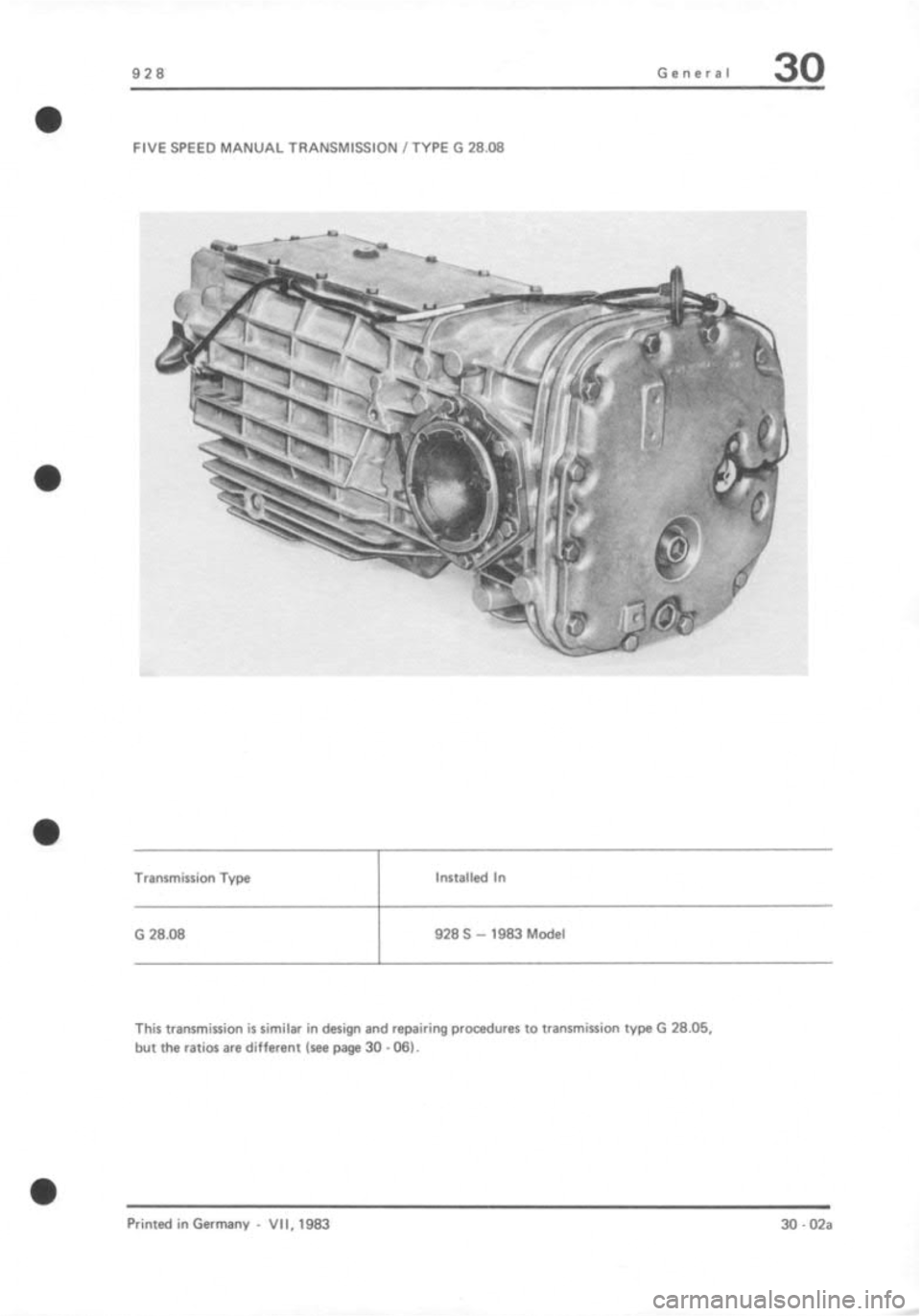 PORSCHE 928 1995  Service Repair Manual 