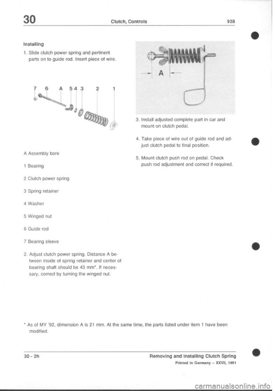 PORSCHE 928 1995  Service Repair Manual 
