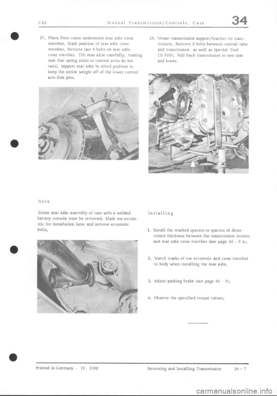 PORSCHE 928 1995  Service Repair Manual 