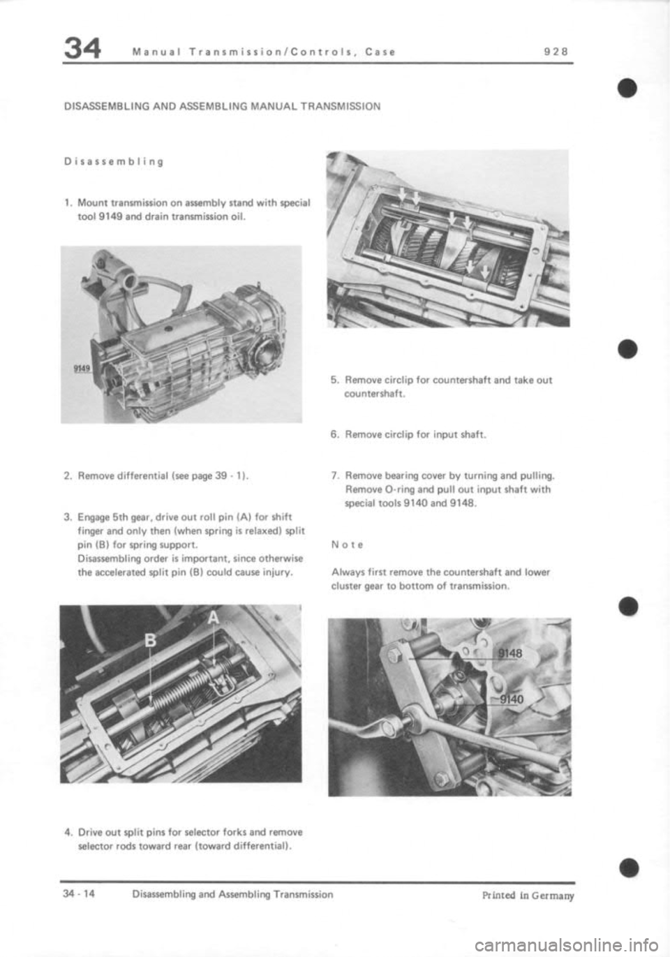 PORSCHE 928 1995  Service Repair Manual 