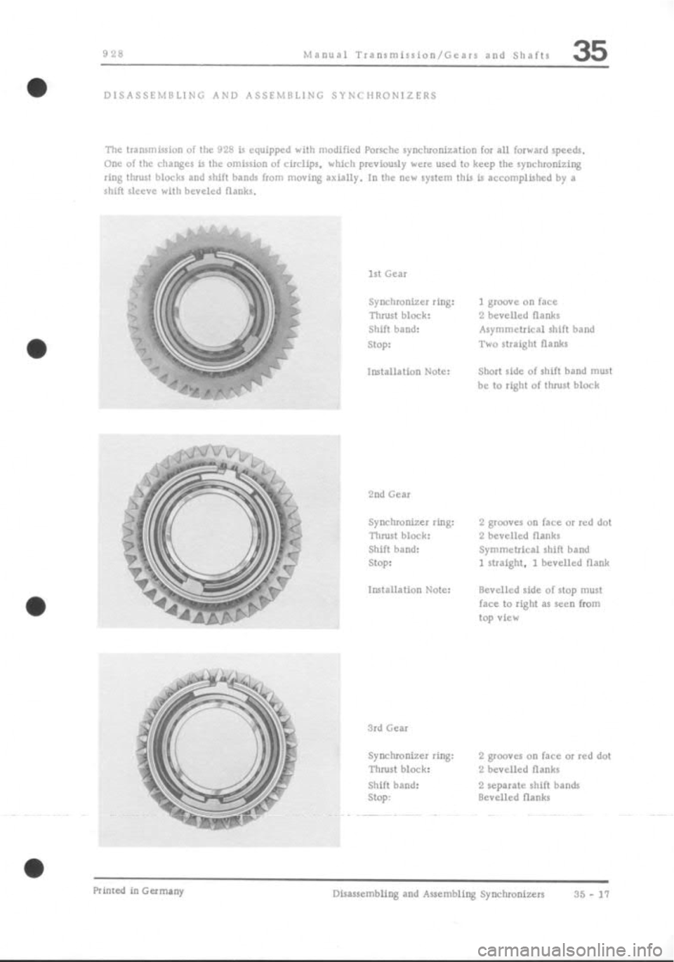 PORSCHE 928 1995  Service Repair Manual 