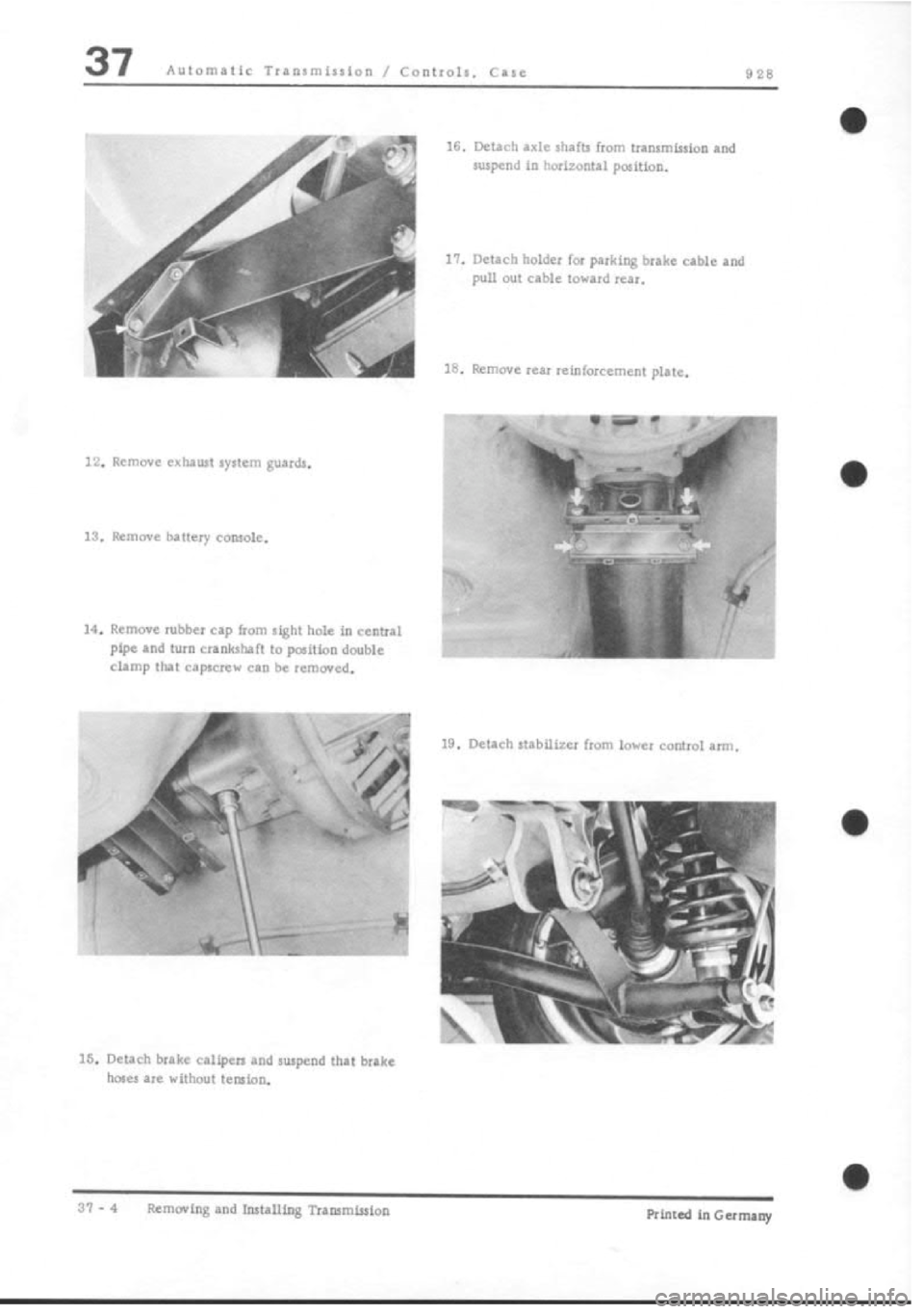 PORSCHE 928 1995  Service Repair Manual 