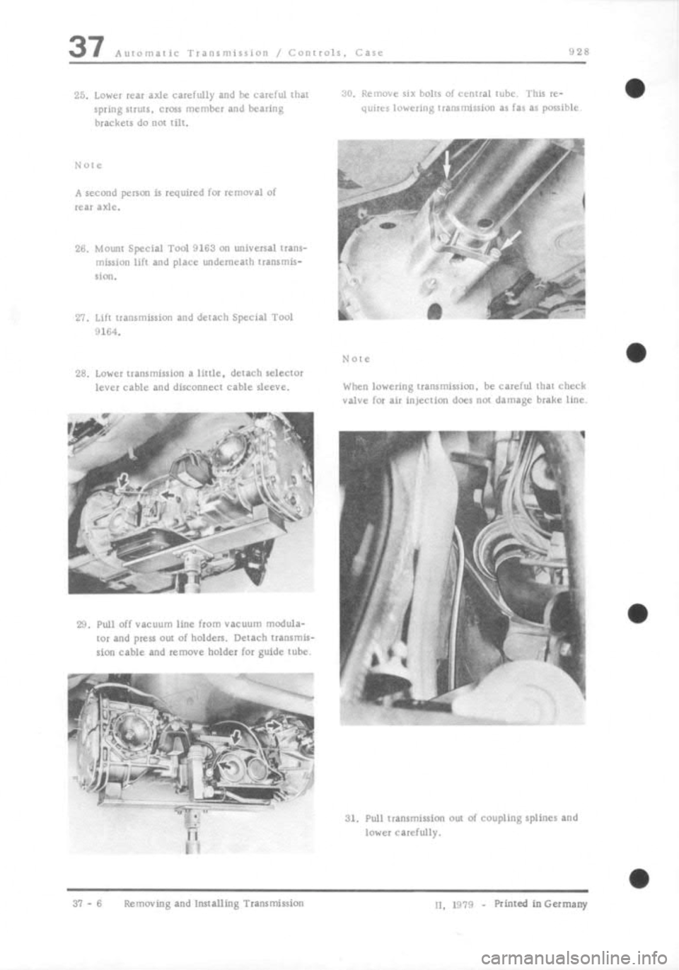 PORSCHE 928 1995  Service Repair Manual 