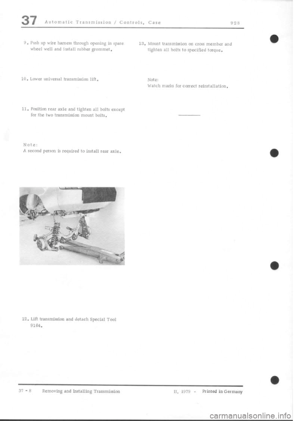 PORSCHE 928 1995  Service Repair Manual 