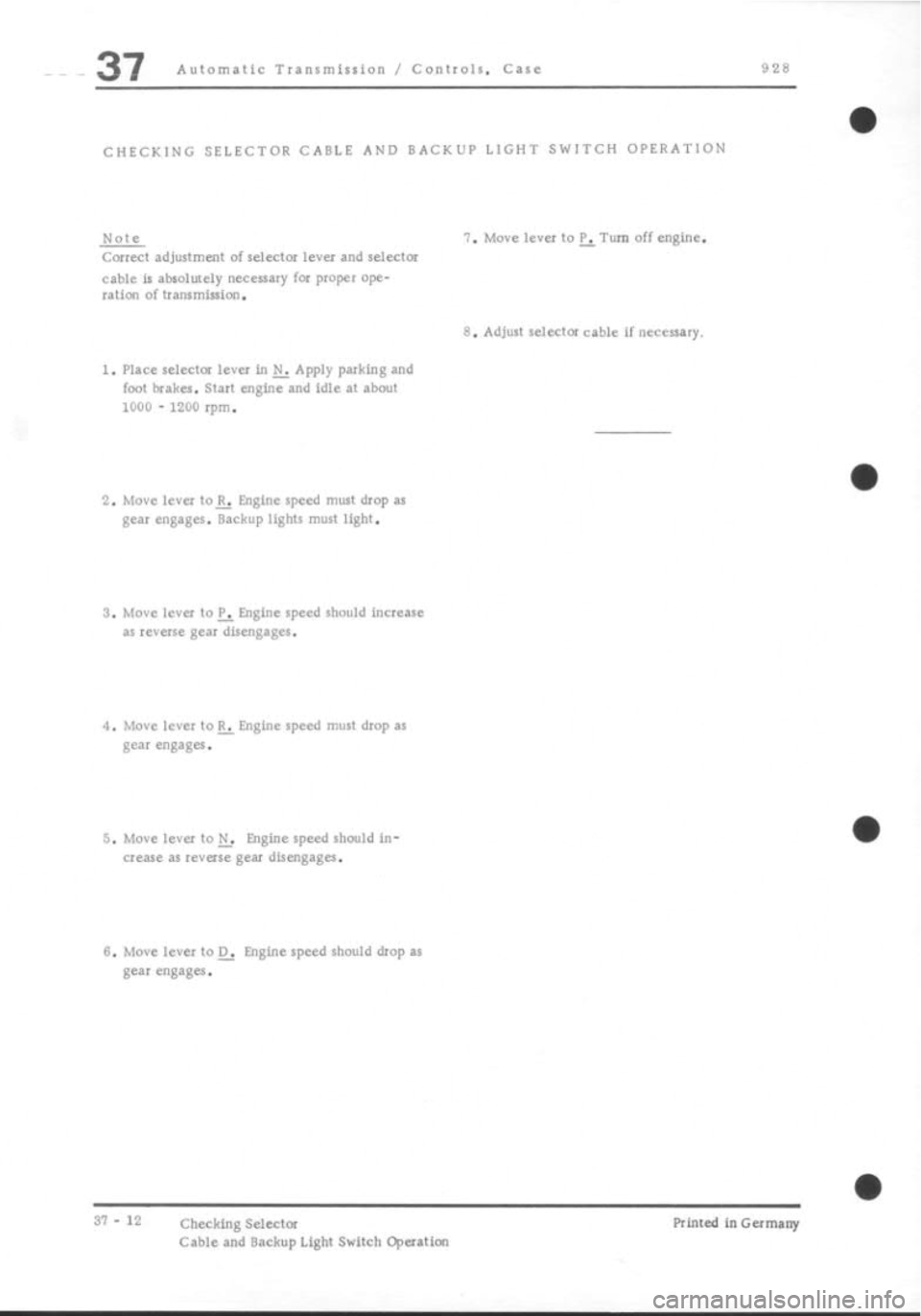 PORSCHE 928 1995  Service Repair Manual 