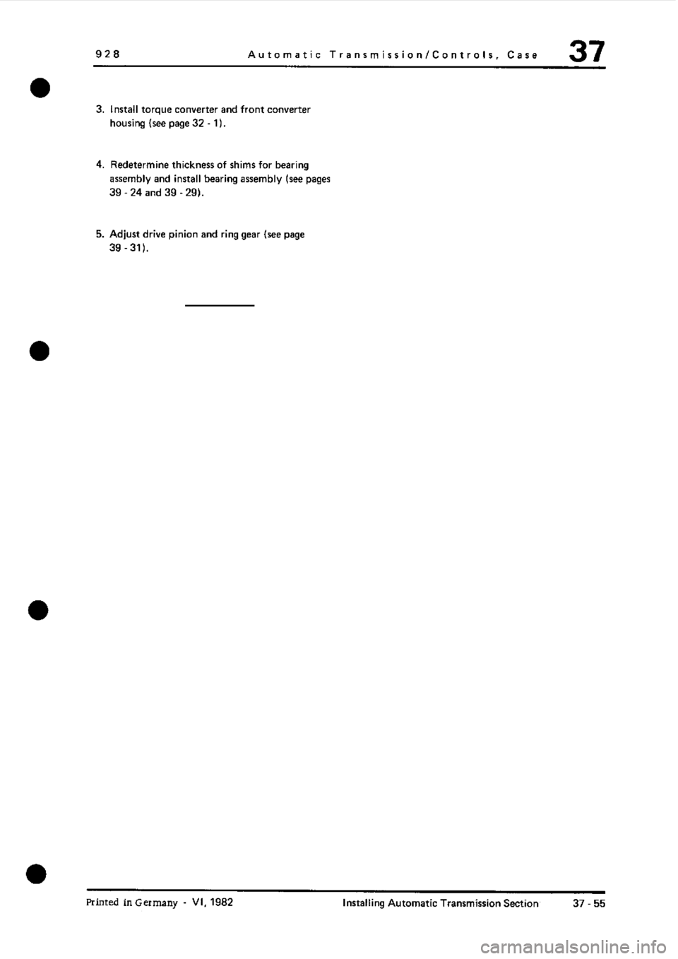 PORSCHE 928 1995  Service Repair Manual 