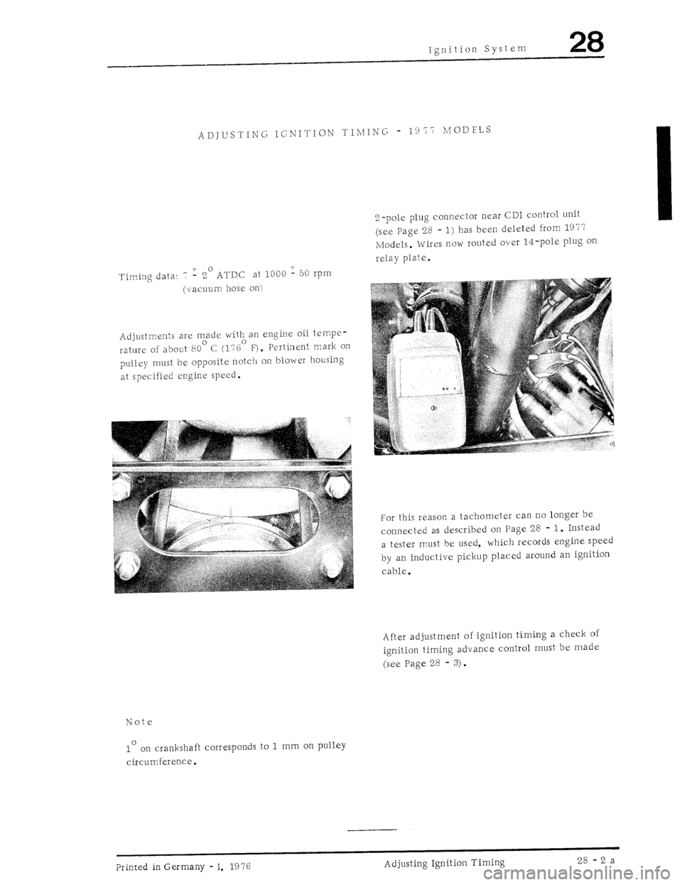 PORSCHE 930 1976  Service Repair Manual 
