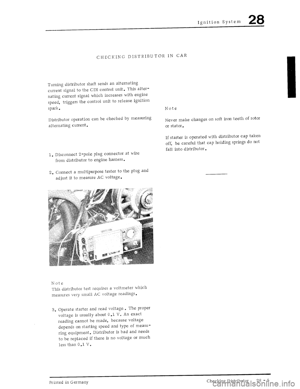 PORSCHE 930 1976  Service Repair Manual 