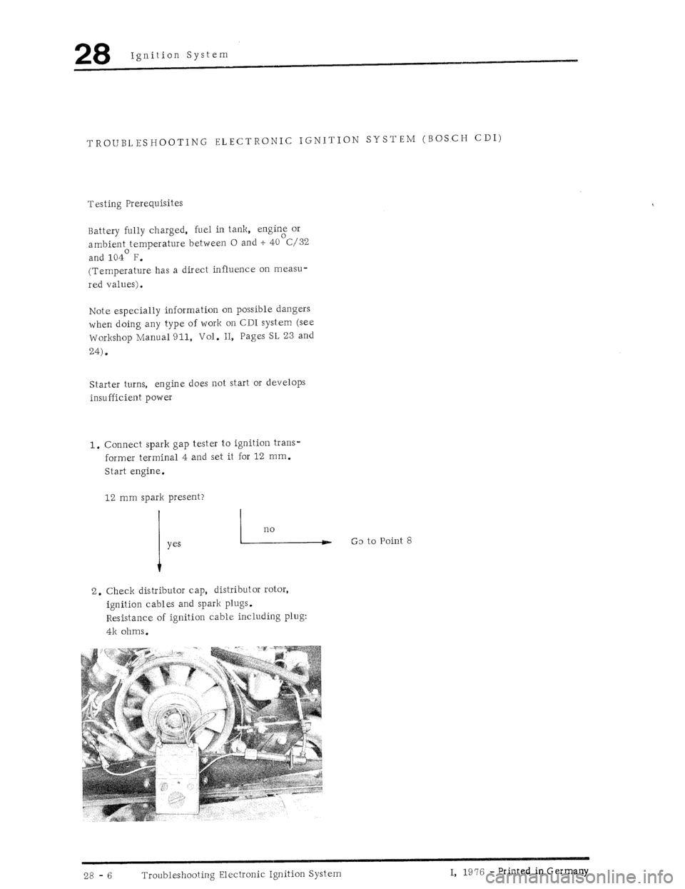 PORSCHE 930 1976  Service Repair Manual 