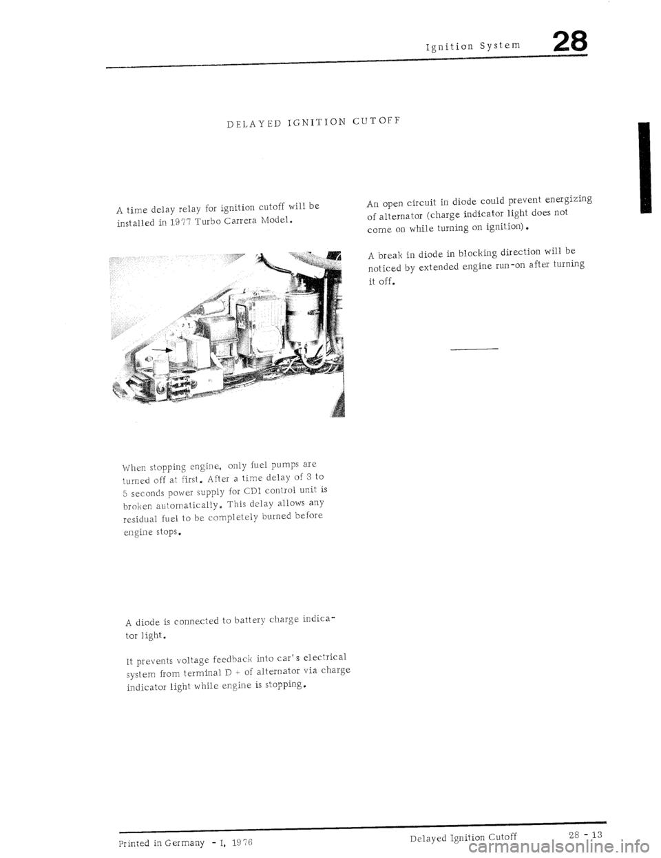 PORSCHE 930 1976  Service Repair Manual 