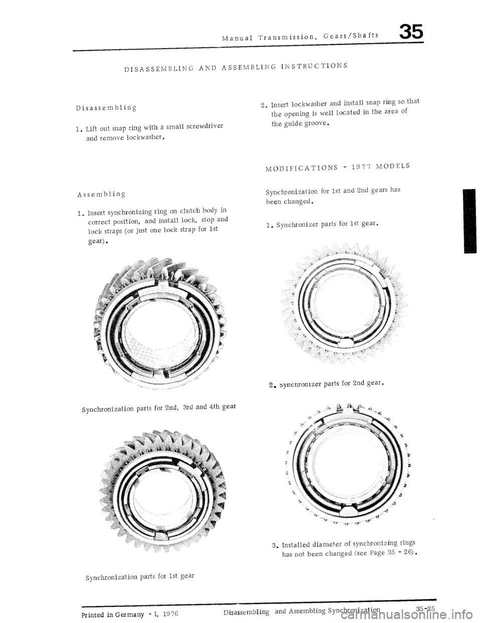 PORSCHE 930 1976  Service Repair Manual 