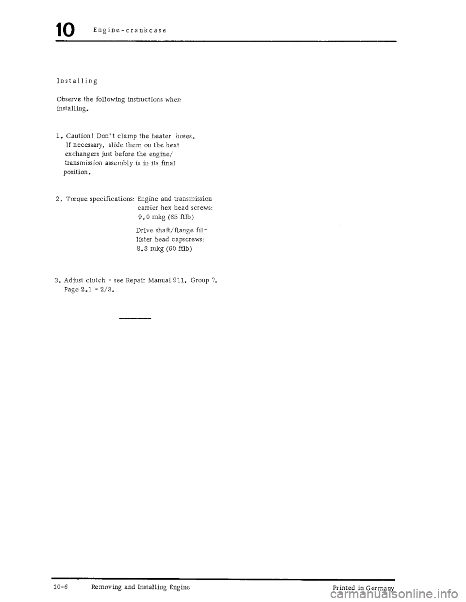 PORSCHE 930 1976  Service Repair Manual 