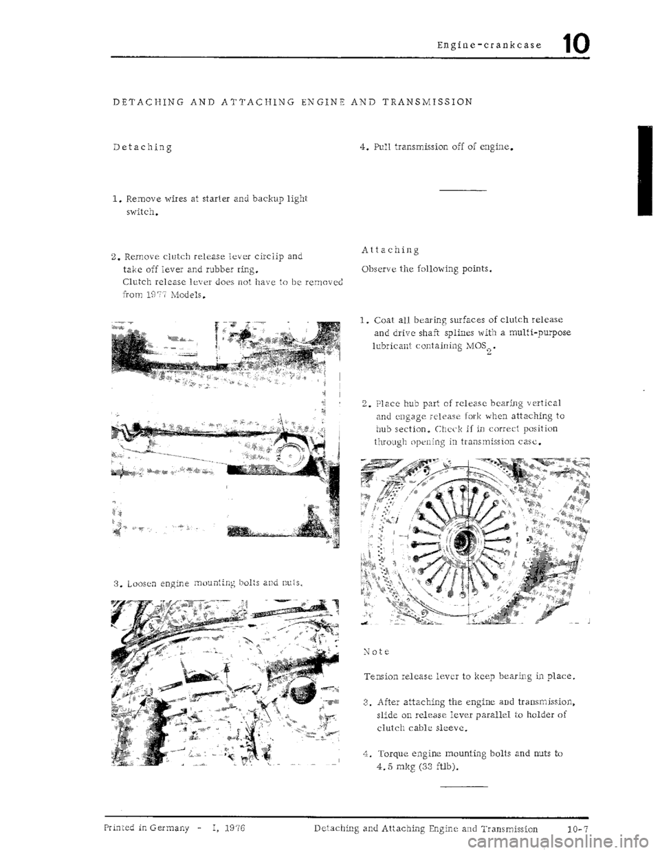 PORSCHE 930 1976  Service Repair Manual 