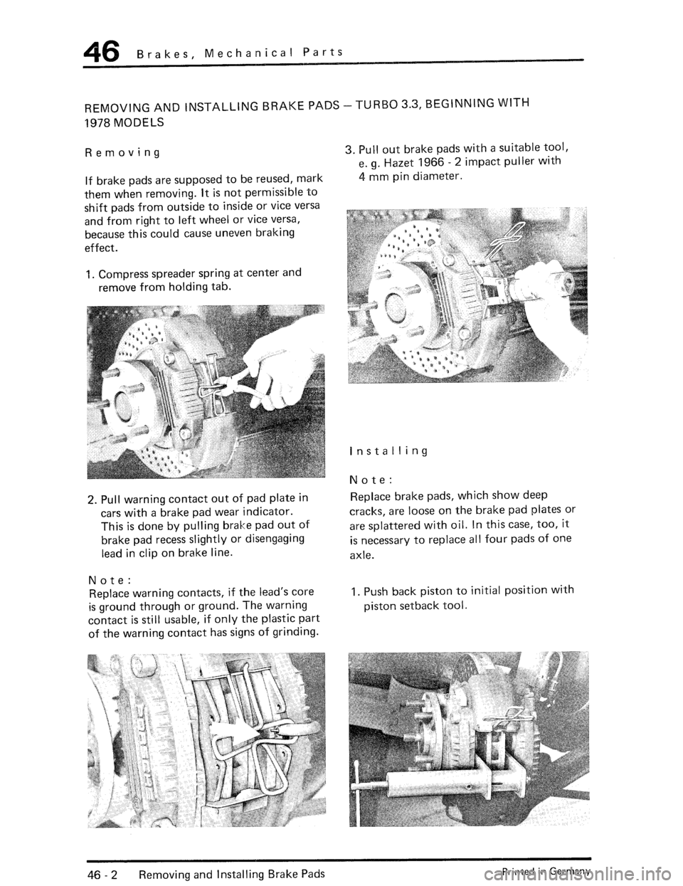PORSCHE 930 1976  Service Repair Manual 