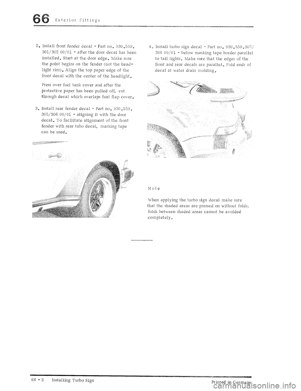 PORSCHE 930 1976  Service Repair Manual 