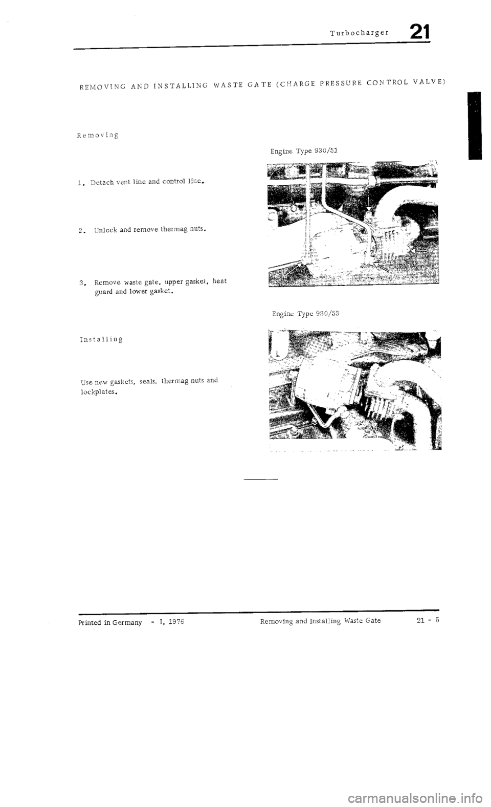 PORSCHE 930 1976  Service Repair Manual 