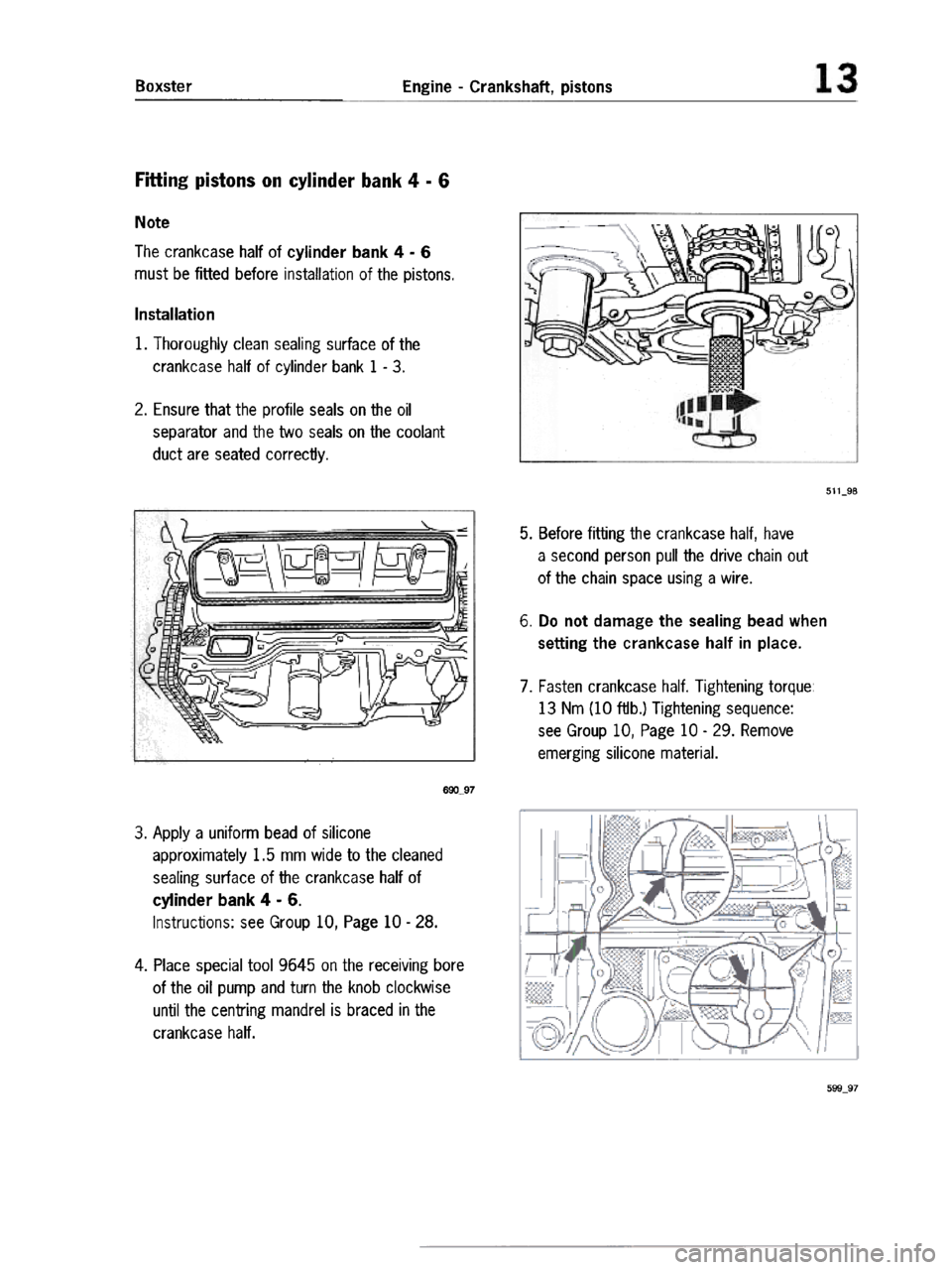 PORSCHE 986 BOXSTER 1997  Workshop Manual 