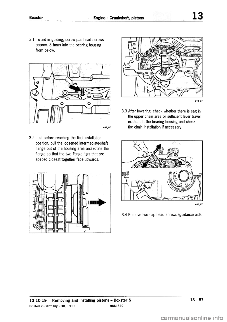 PORSCHE 986 BOXSTER 1997  Workshop Manual 