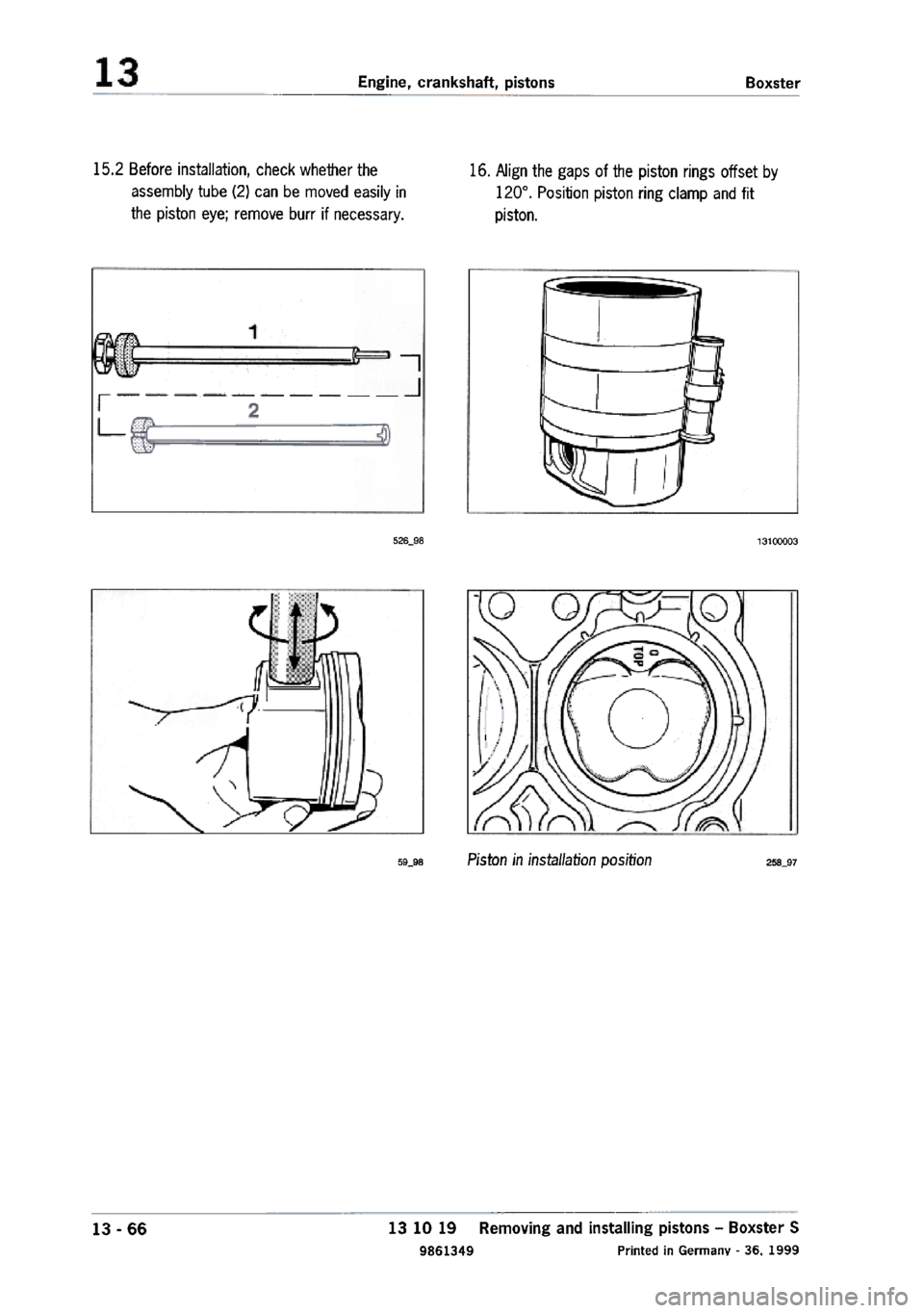 PORSCHE 986 BOXSTER 1997  Workshop Manual 