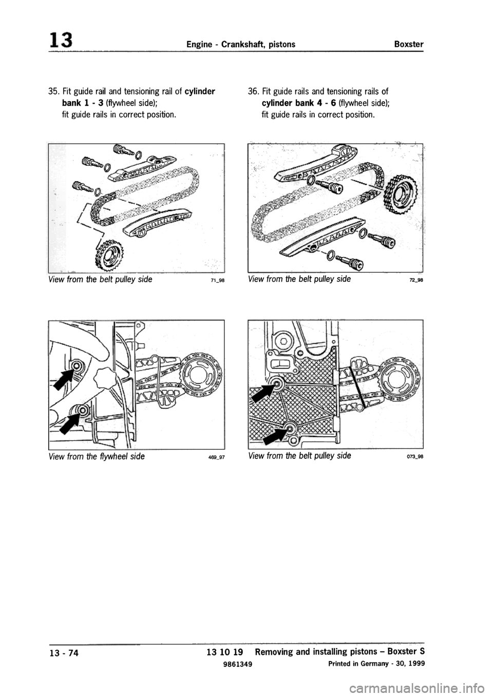 PORSCHE 986 BOXSTER 1997  Workshop Manual 
