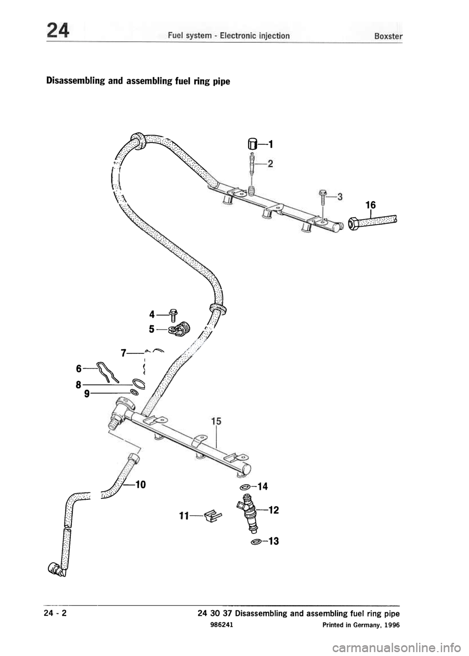 PORSCHE 986 BOXSTER 1997  Workshop Manual 
