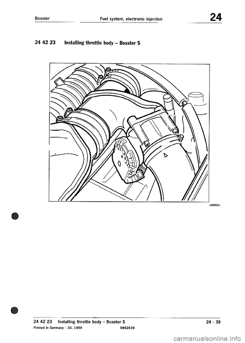 PORSCHE 986 BOXSTER 1997  Workshop Manual 