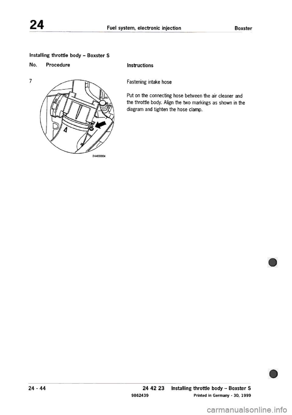 PORSCHE 986 BOXSTER 1997  Workshop Manual 