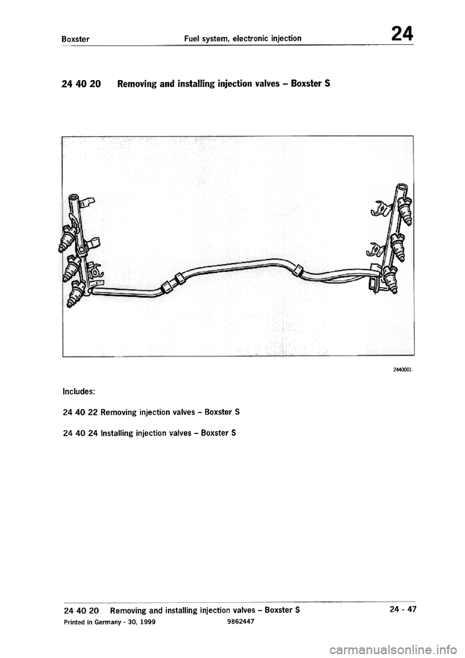 PORSCHE 986 BOXSTER 1997  Workshop Manual 
