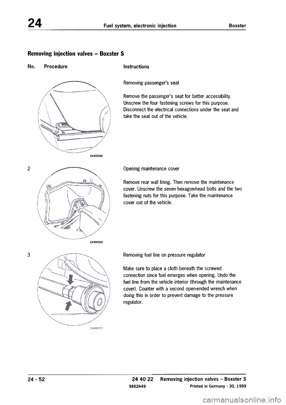 PORSCHE 986 BOXSTER 1997  Workshop Manual 