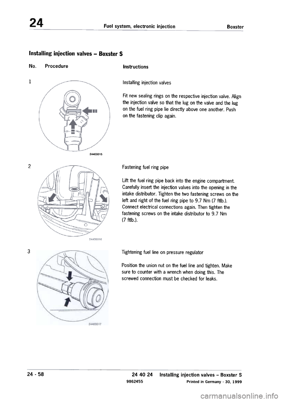 PORSCHE 986 BOXSTER 1997  Workshop Manual 