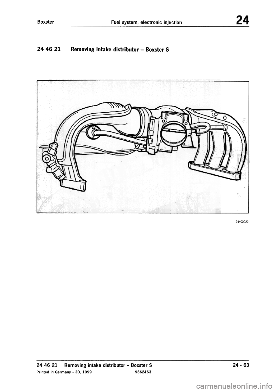 PORSCHE 986 BOXSTER 1997  Workshop Manual 