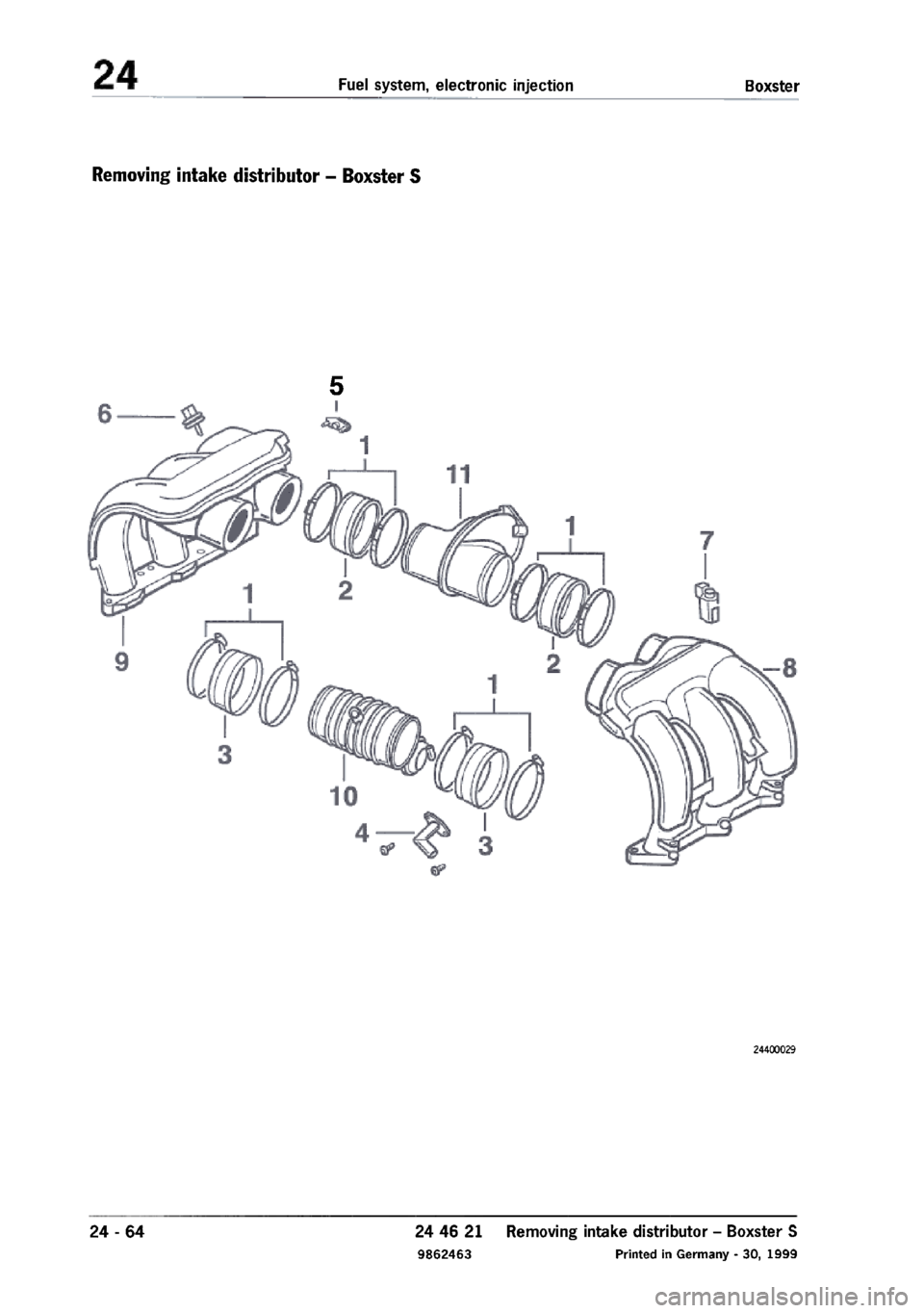 PORSCHE 986 BOXSTER 1997  Workshop Manual 