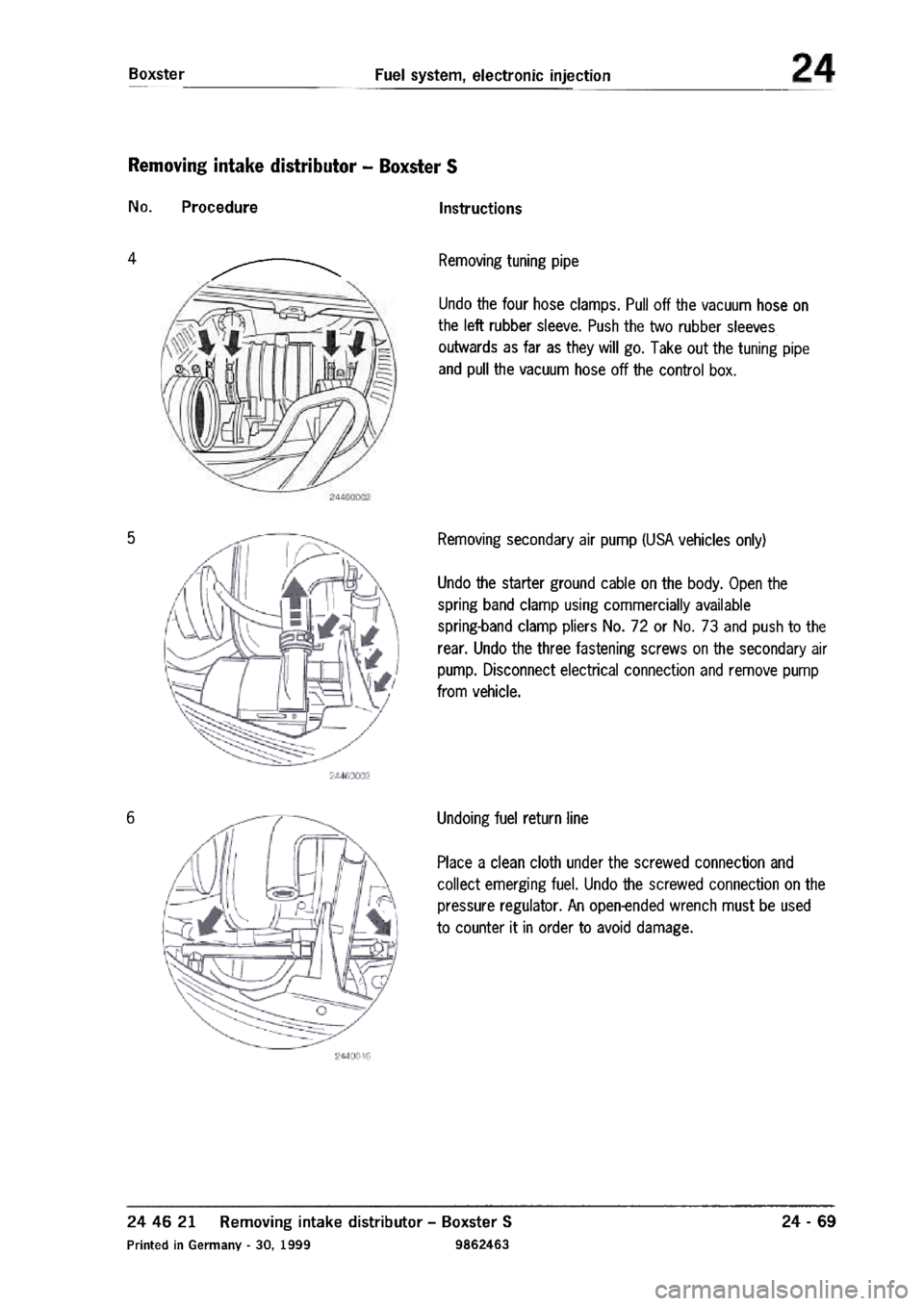 PORSCHE 986 BOXSTER 1997  Workshop Manual 
