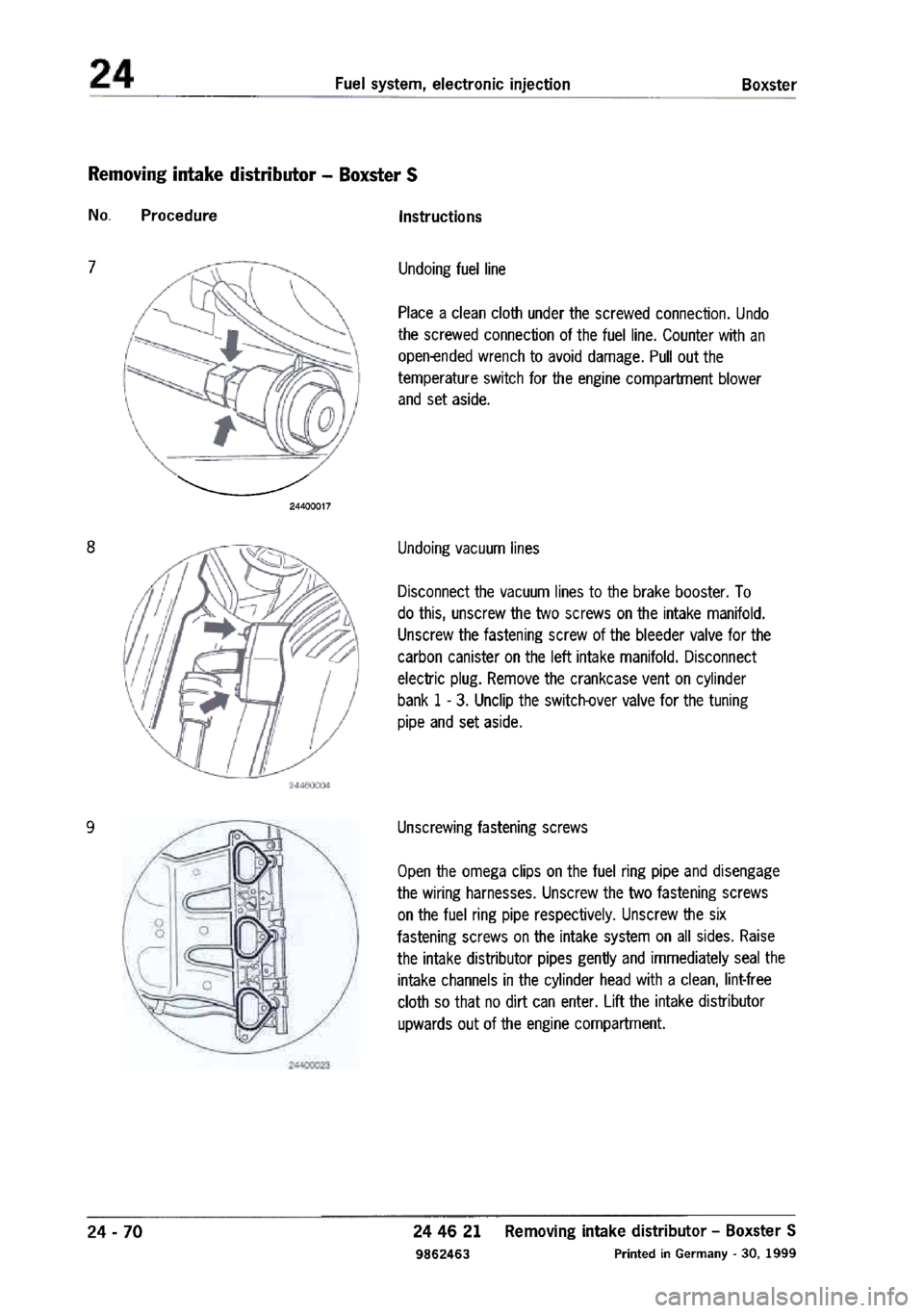 PORSCHE 986 BOXSTER 1997  Workshop Manual 