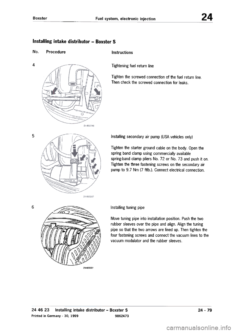 PORSCHE 986 BOXSTER 1997  Workshop Manual 