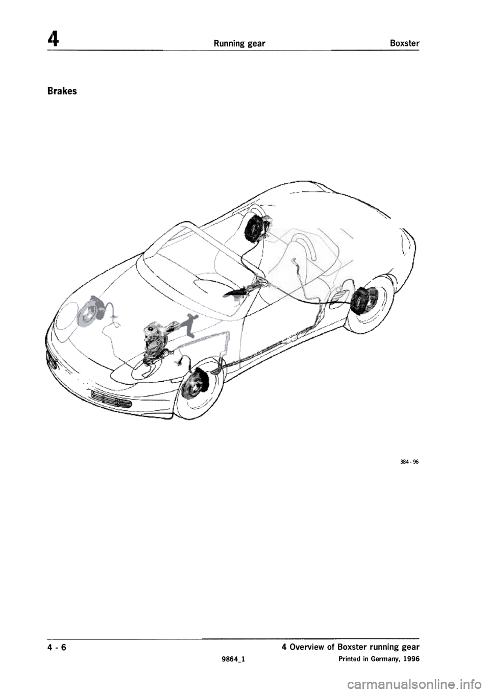 PORSCHE 986 BOXSTER 1997  Workshop Manual 