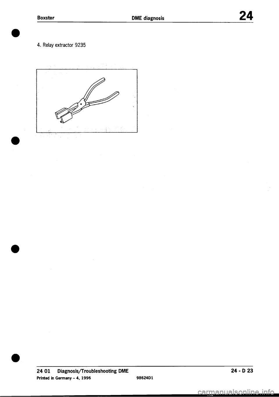 PORSCHE 986 BOXSTER 1997  Workshop Manual 