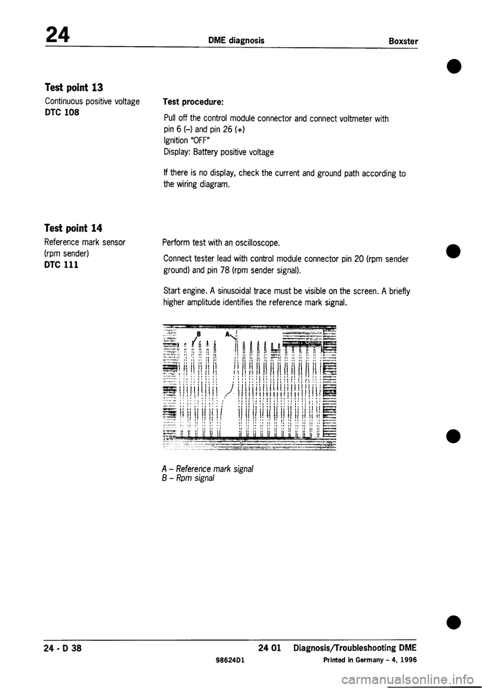PORSCHE 986 BOXSTER 1997  Workshop Manual 